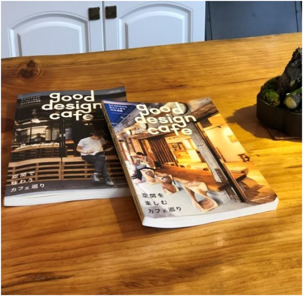 Figure 18: 
Japanese magazines on the counter of Time Falls Café (April 2019).
