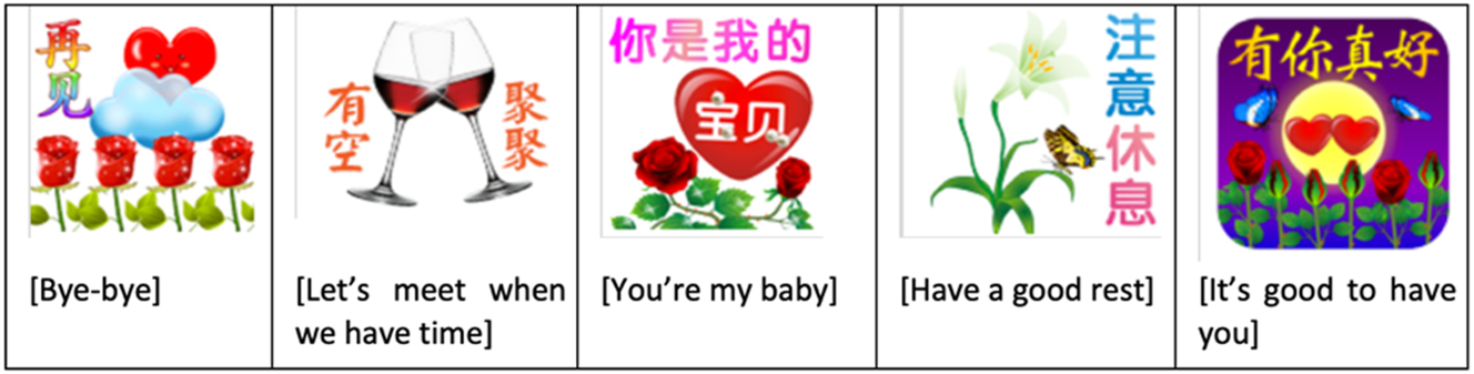 Figure 10: 
Examples of Elder Biaoqing.
