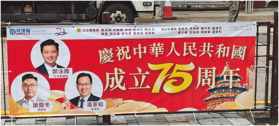 Figure 6: 
Example of a monolingual Traditional Chinese sign.
