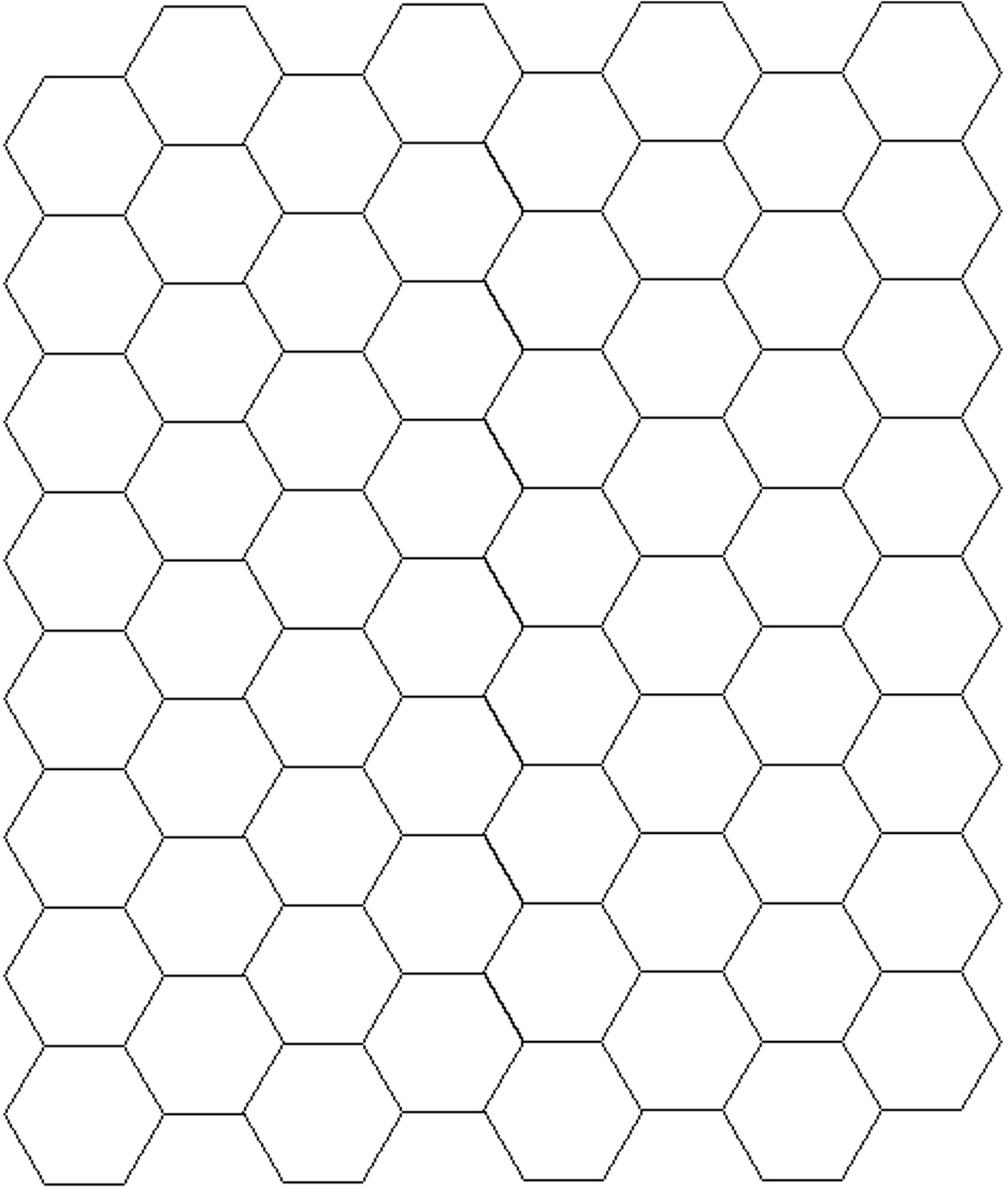 Figure 7: The grid of graphene sheet.