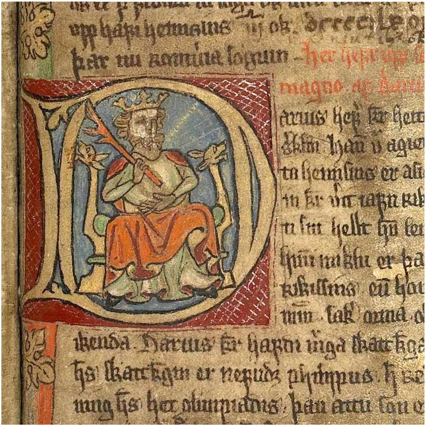 Figure 5
AM 226 fol., f. 129r: Alexanders saga. 1350–1370. Reykjavík, Stofnun Árna Magnússonar í íslenskum fræðum. Image: Jóhanna Ólafsdóttir. Licence: CC BY-SA 4.0.