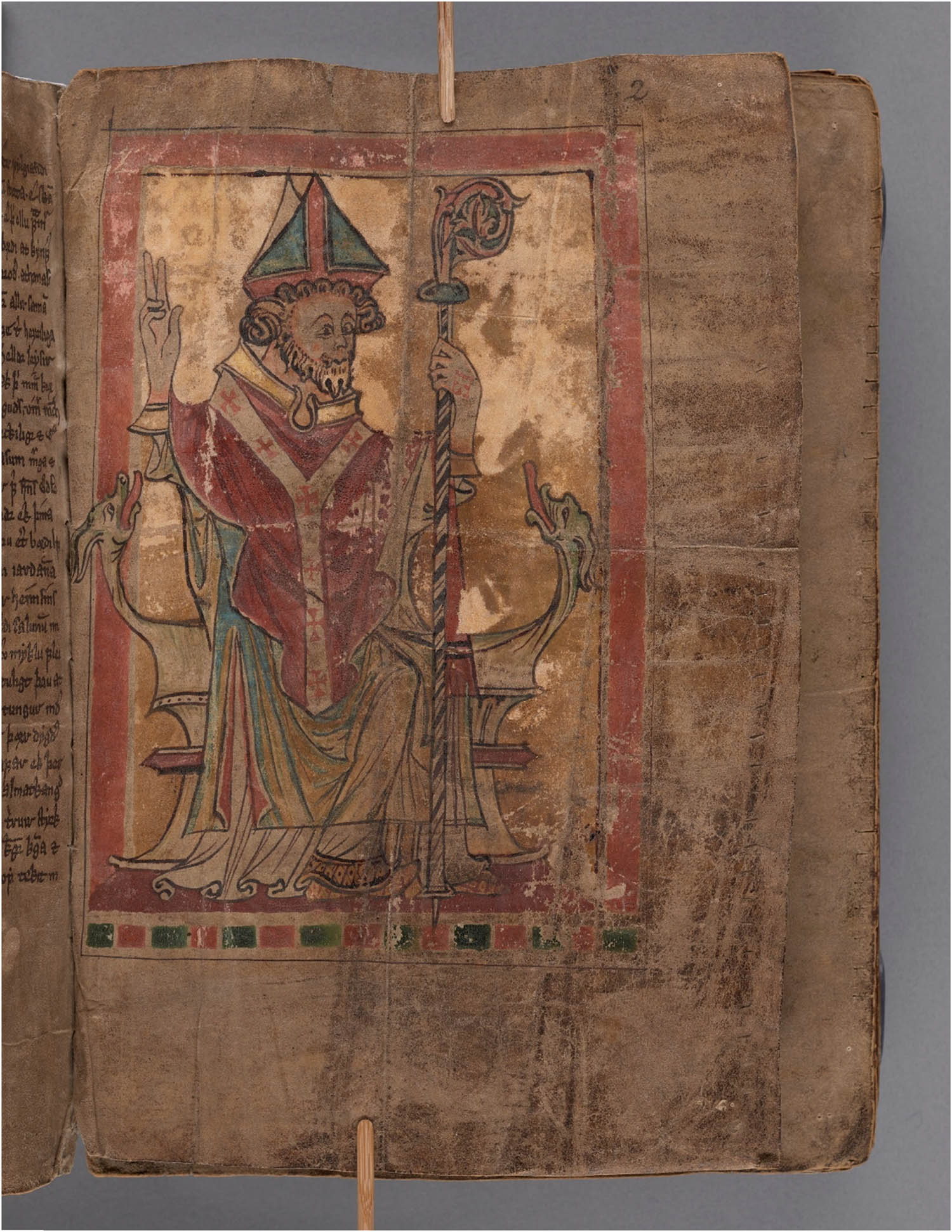 Figure 7
Isl. perg. 4:o 16 (Helgastaðabók), f. 2r: St Nicholas. 1375–1400. Stockholm, Kungliga biblioteket. Image: Kungliga biblioteket. Licence: CC BY-SA 4.0.
