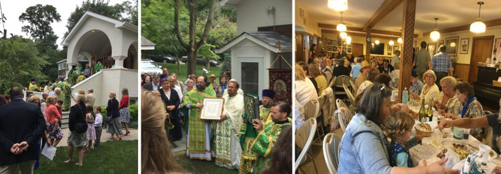 Figure 3 
               The day of St. Seraphim of Sarov, Sea Cliff, St. Seraphim of Sarov Russian Orthodox Church. After the service, the parishioners are invited to lunch.