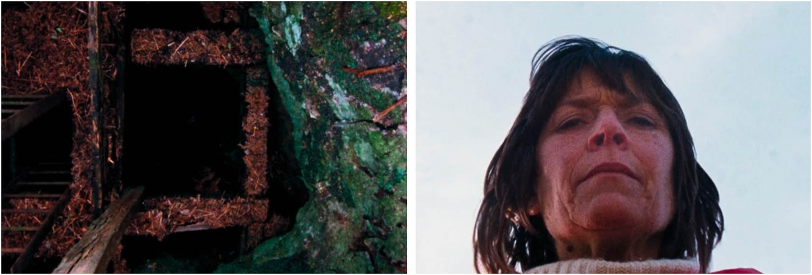 Figure 6
(a) and (b) The reverse angle from the volunteer and the mine.