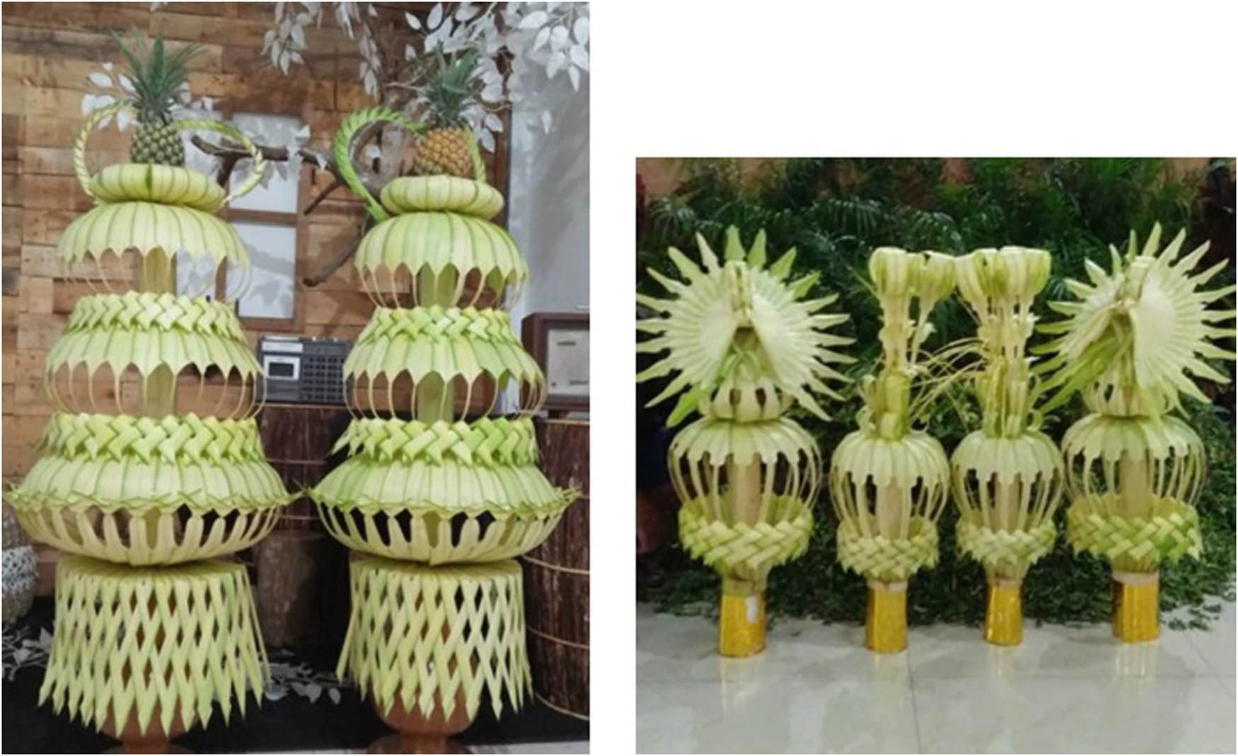 Figure 1 
                  Kembar Mayang in marriage ceremony (Tenola, 2023).
               