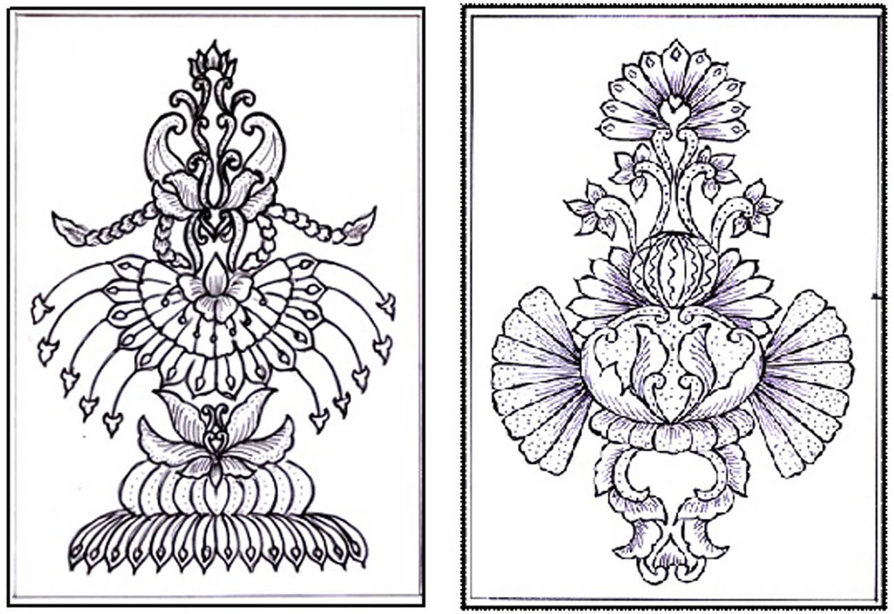 Figure 3 
                  Motif of Kembar Mayang (author’s illustration).
               
