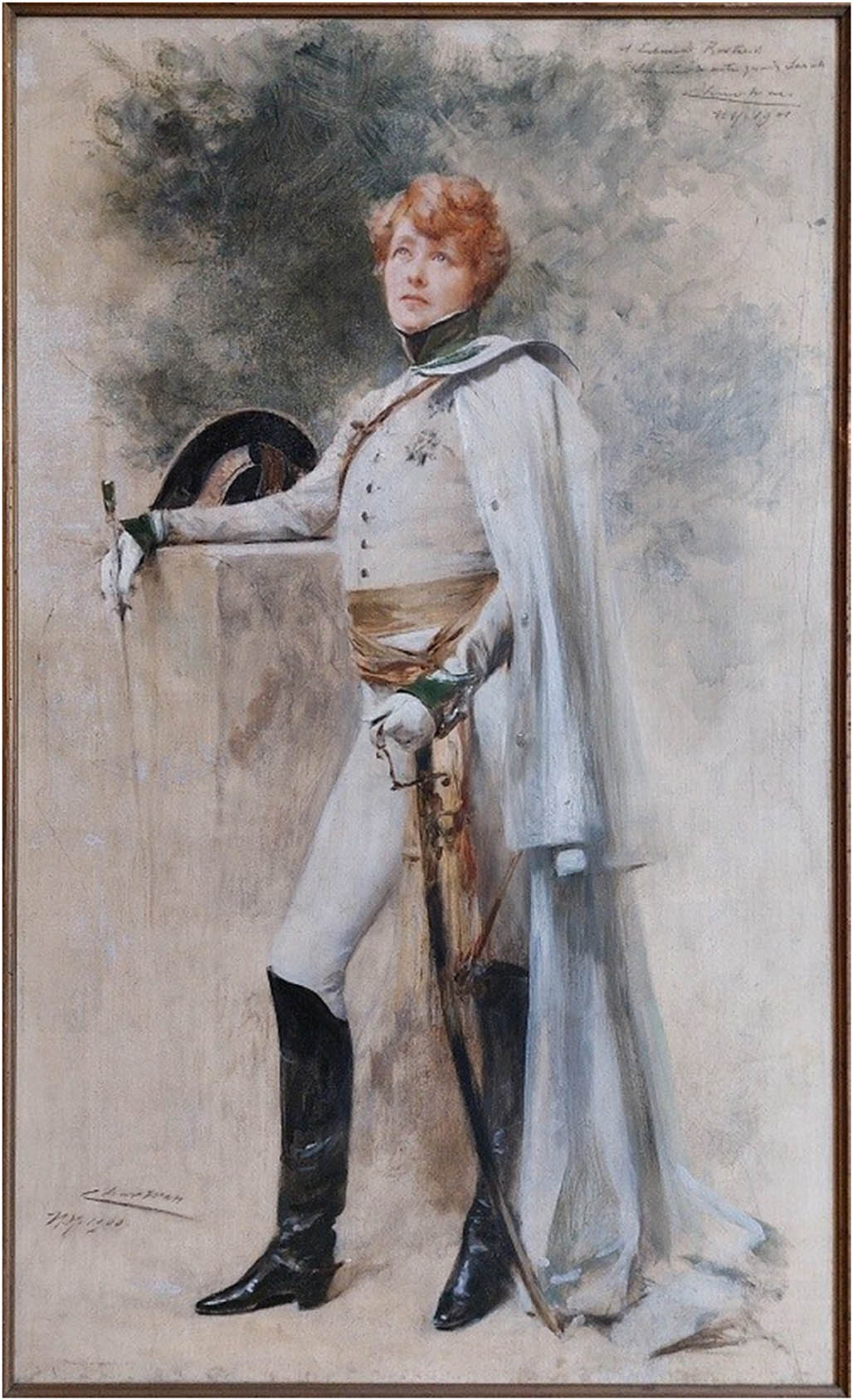 Figure 1
Sarah Bernhardt in the title role of the play by Edmond Rostrand, “L’Aiglon”, by Theobald Chartran, © Villa Arnaga, Musée Edmond Rostand, Cambo-les-Bains (Credit Napoleon.org).