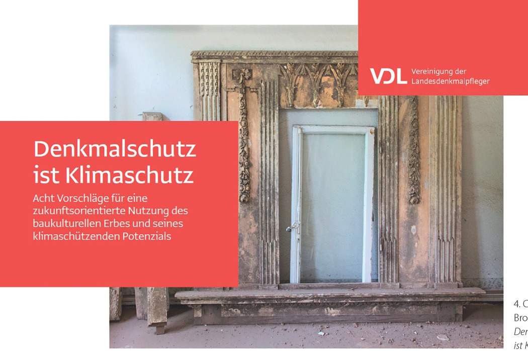 4 Cover der Broschüre Denkmalschutz ist Klimaschutz