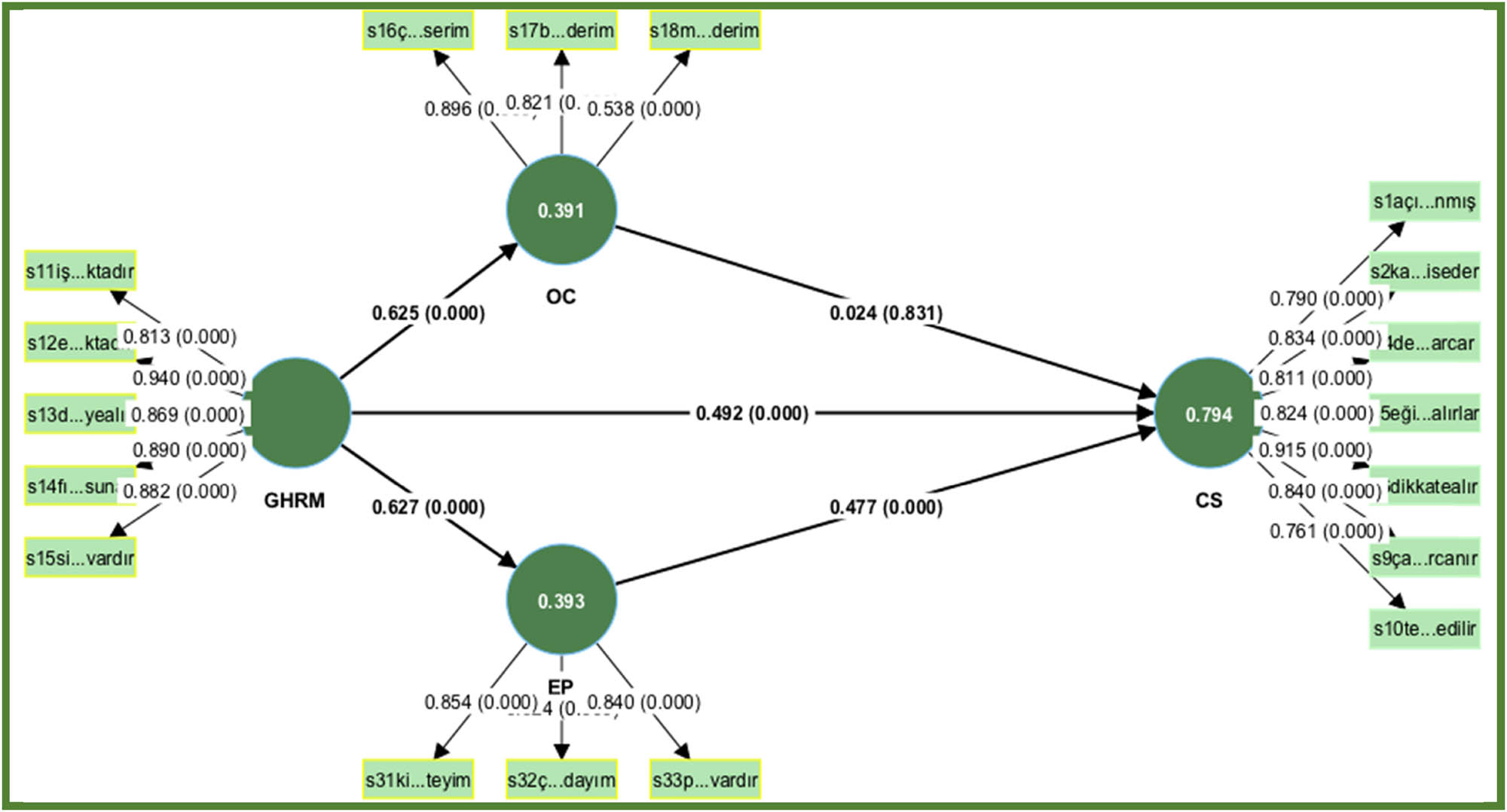 Figure 2
The structural model.