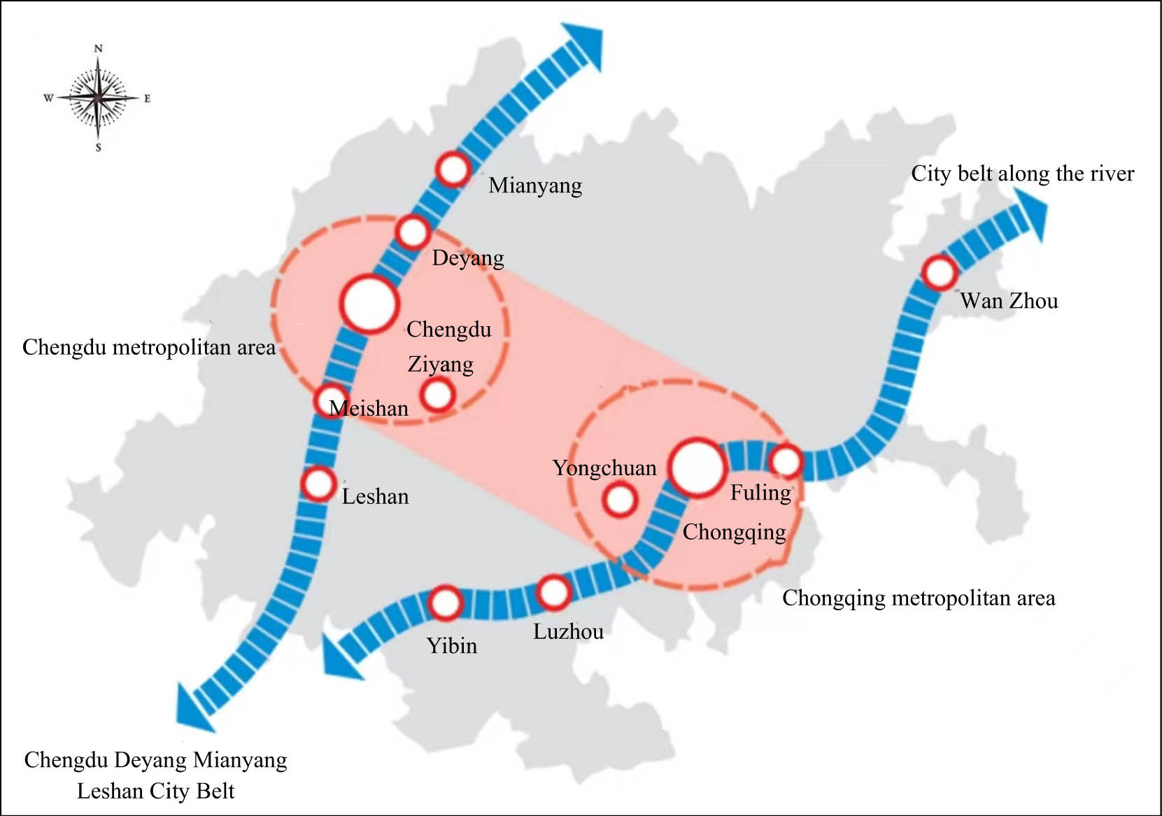 Figure 1
Sports competition performance industrial cluster in Chengdu-Chongqing region (Photo from Xinhuanet).