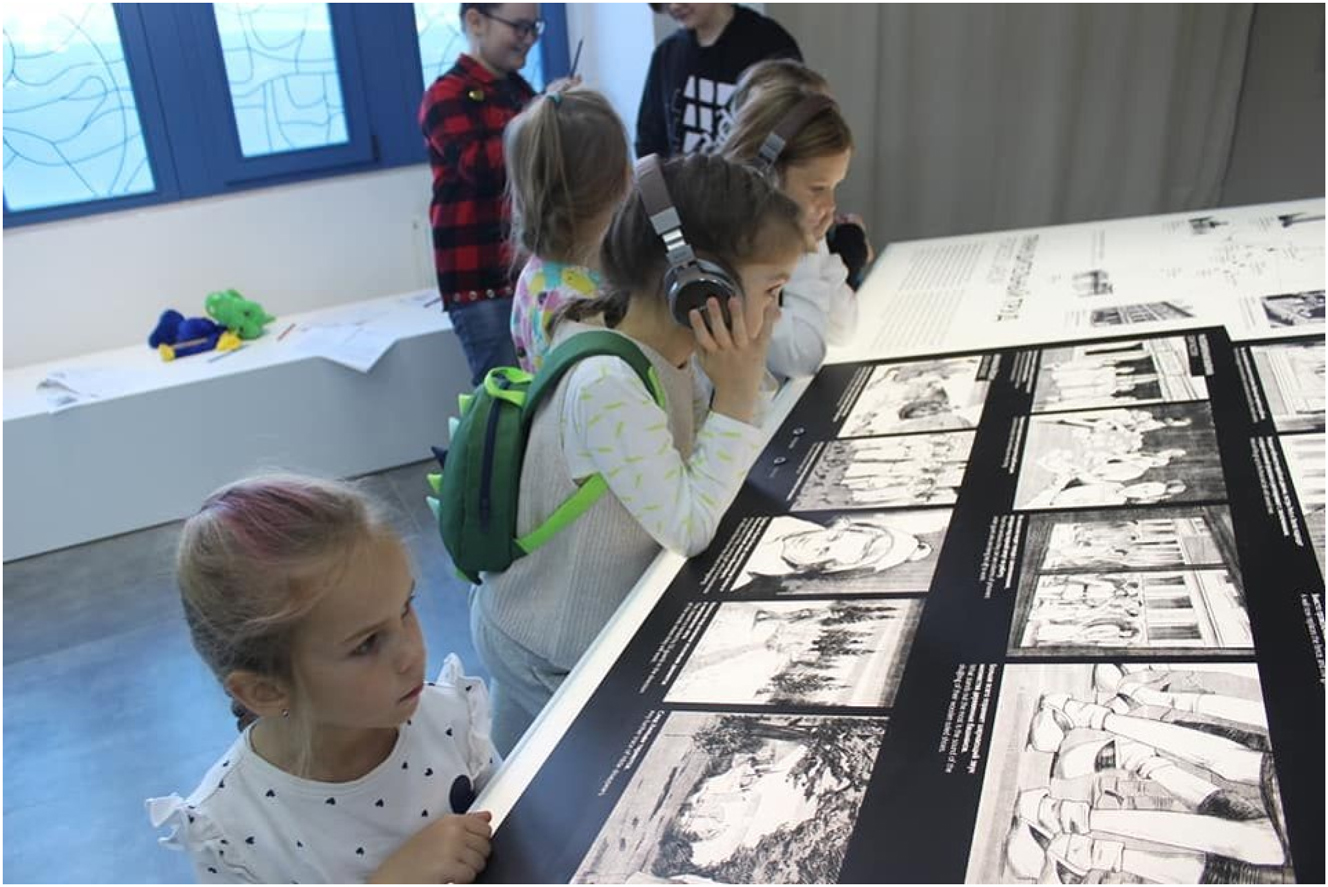 Figure 5: 
Audio files underline the message of the graphic novels.
