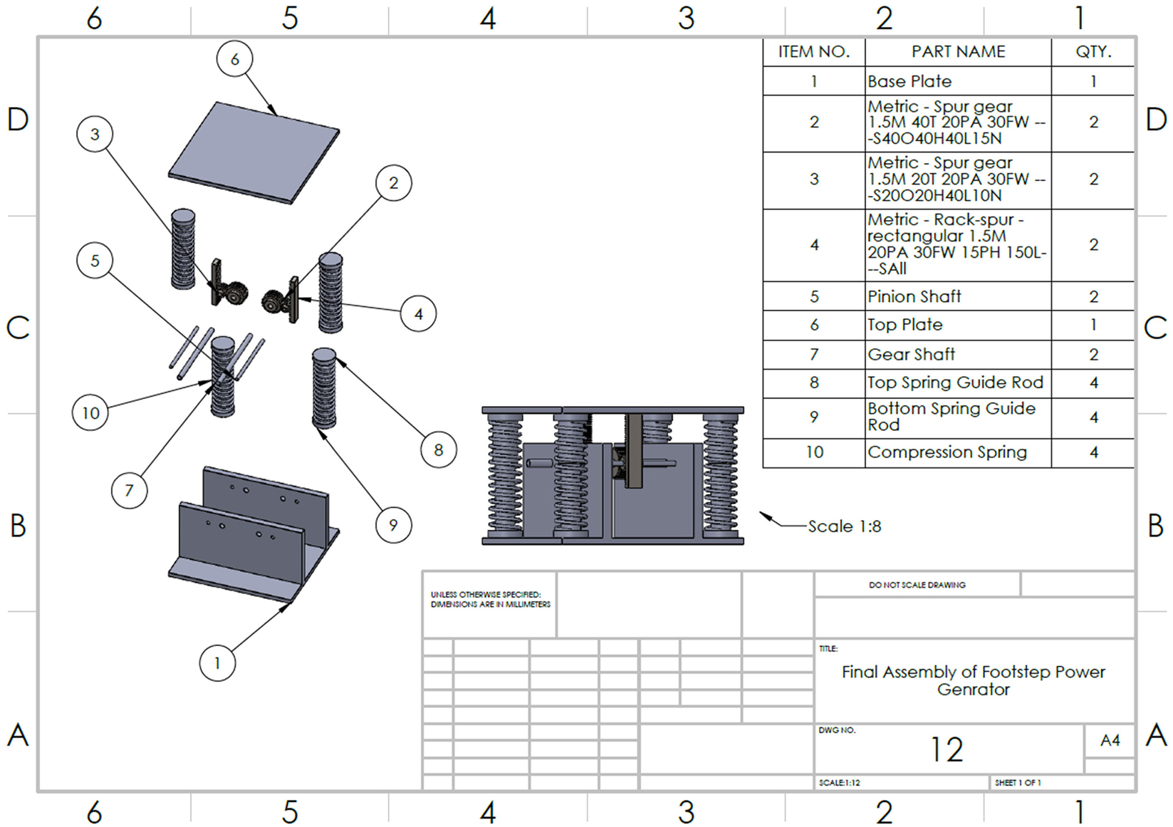 Figure 4: 
Exploded view of the assembly’s CAD model.
