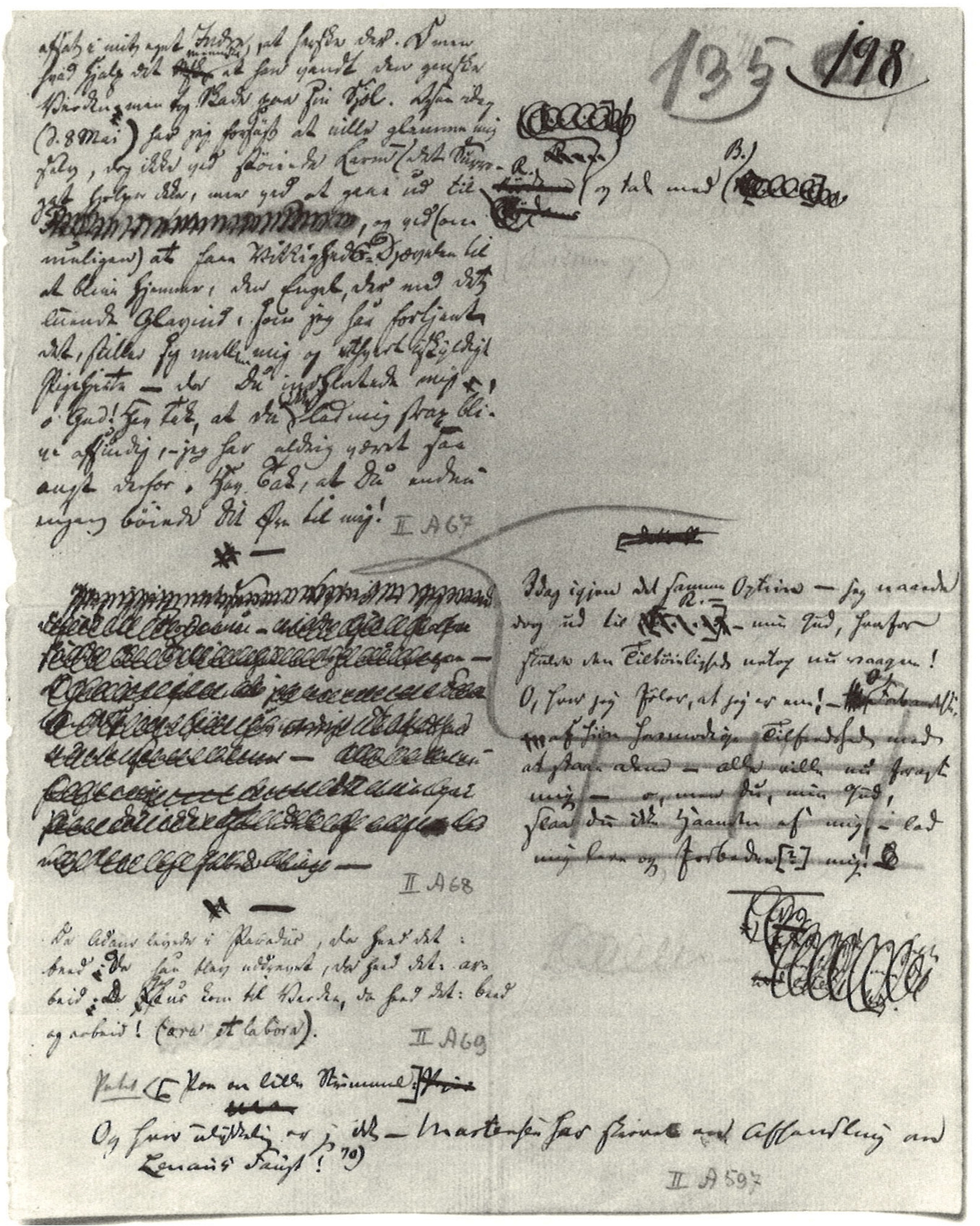 Abb. 2
Seite 79 in Kierkegaards Autograph des Journals AA (1837) mit den Aufzeichnungen AA:53-55. SKS 17, 55, www.sks.dk/aa/ill_1.jpg.