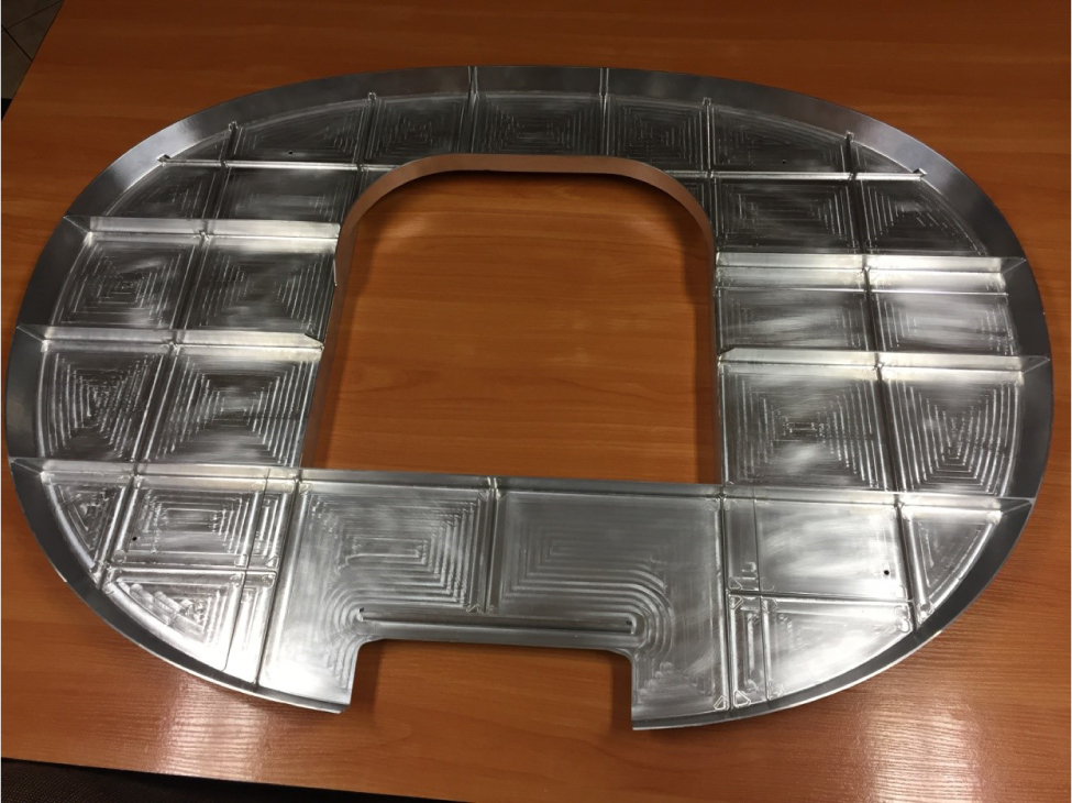 Figure 3 The finished frame after mechanical machining (shaping)
