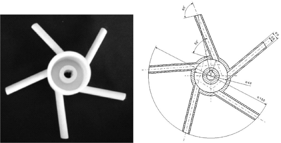 Figure 2 Geometry of the impeller 2 (I2)