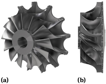 Figure 20 Turbine disc 3D model (after optimisation)