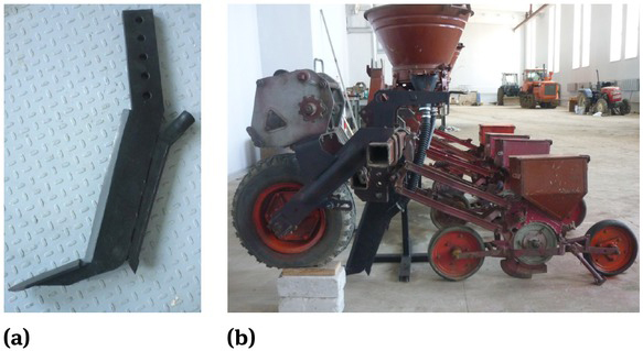 Figure 11 DPFA and Seeder prototype, 2019a) – Manufactured DPFA; b) – Developed seeder prototype