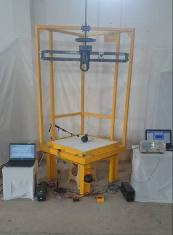 Figure 5
Test apparatus for impact with sensors.