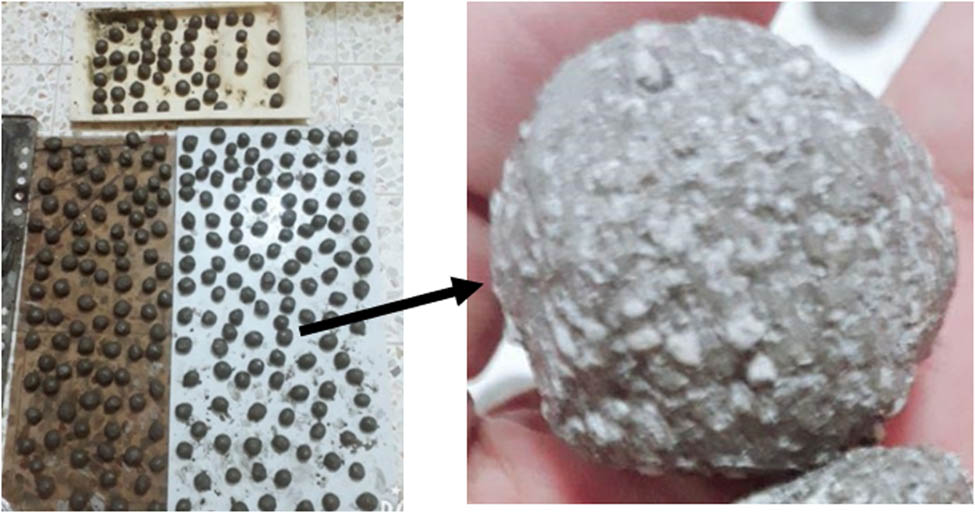 Figure 4
LWA before and after curing.