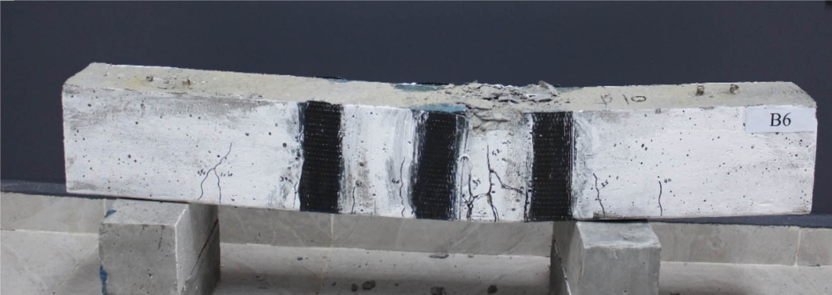 Figure 24 
                  Crack pattern for beam B6.
               