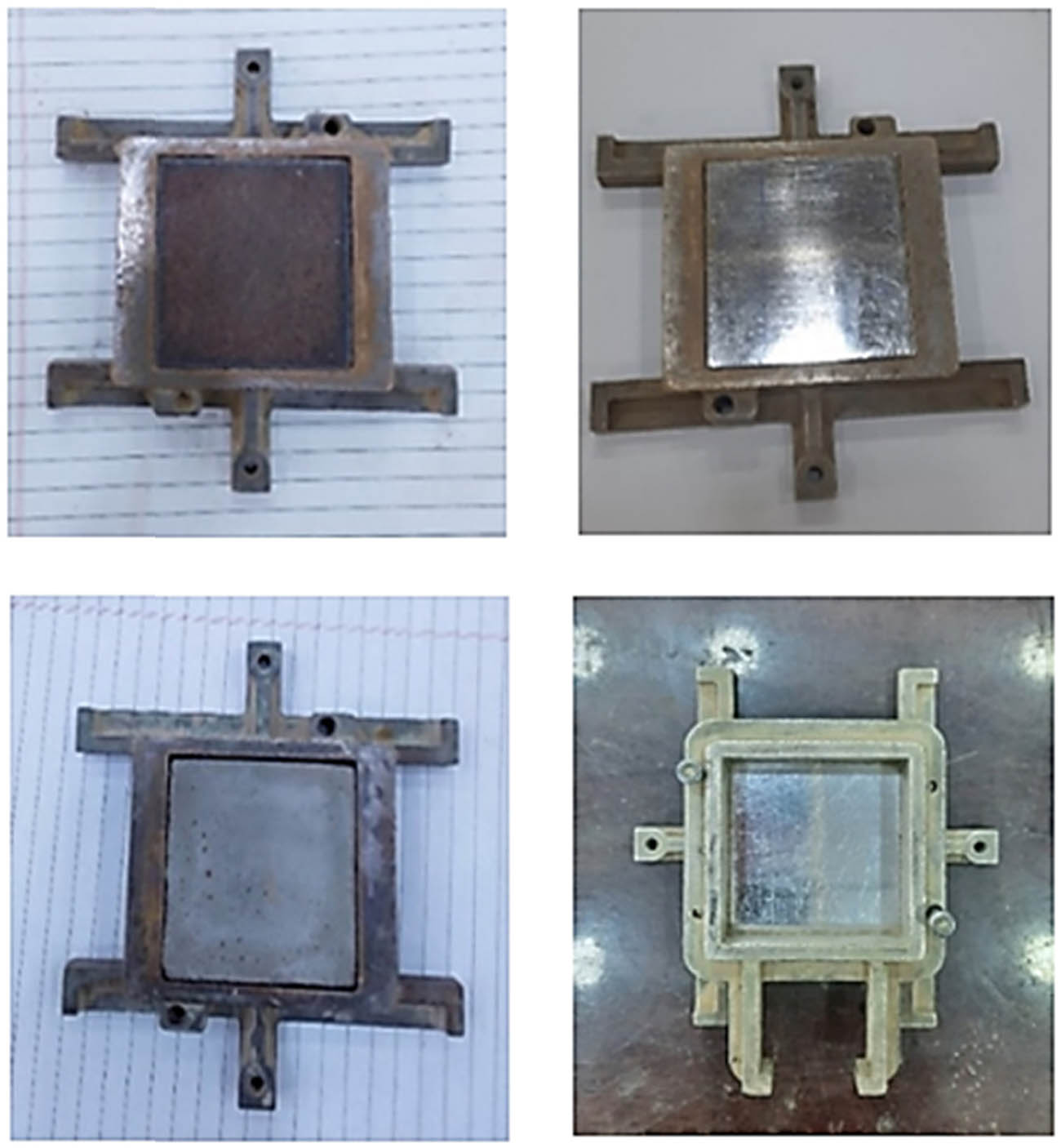 Figure 10 
                     Preparation of the soil sample (interface test).
                  