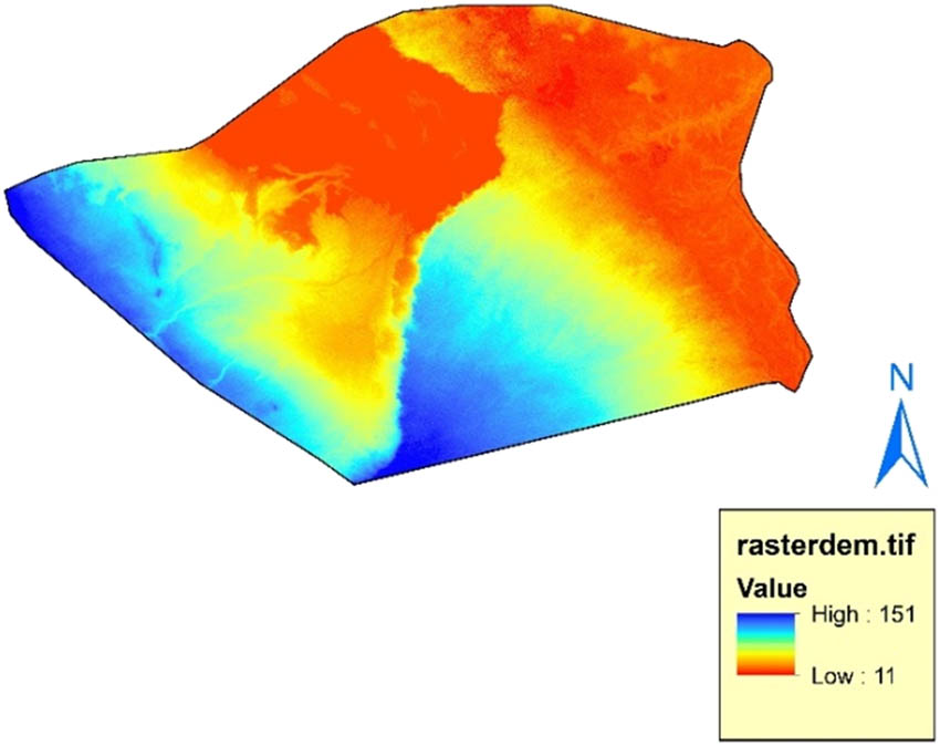 Figure 2 
                  DEM Karbala province.