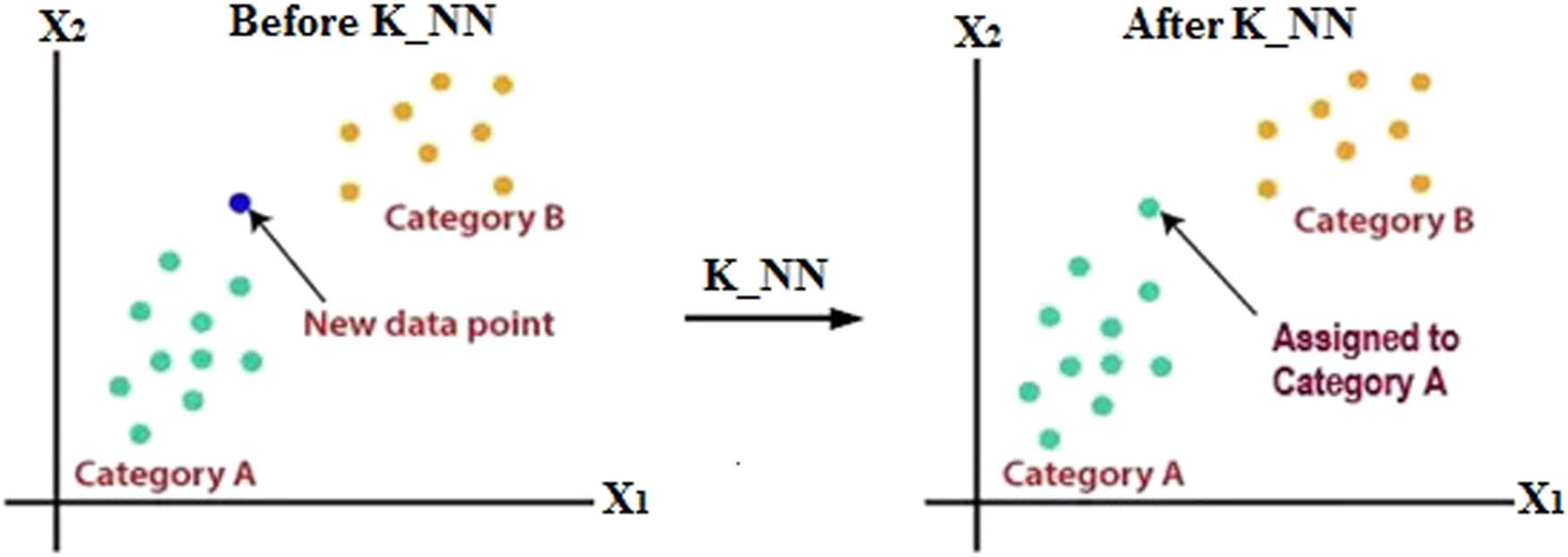 Figure 7 
                     K_NN classification.
                  