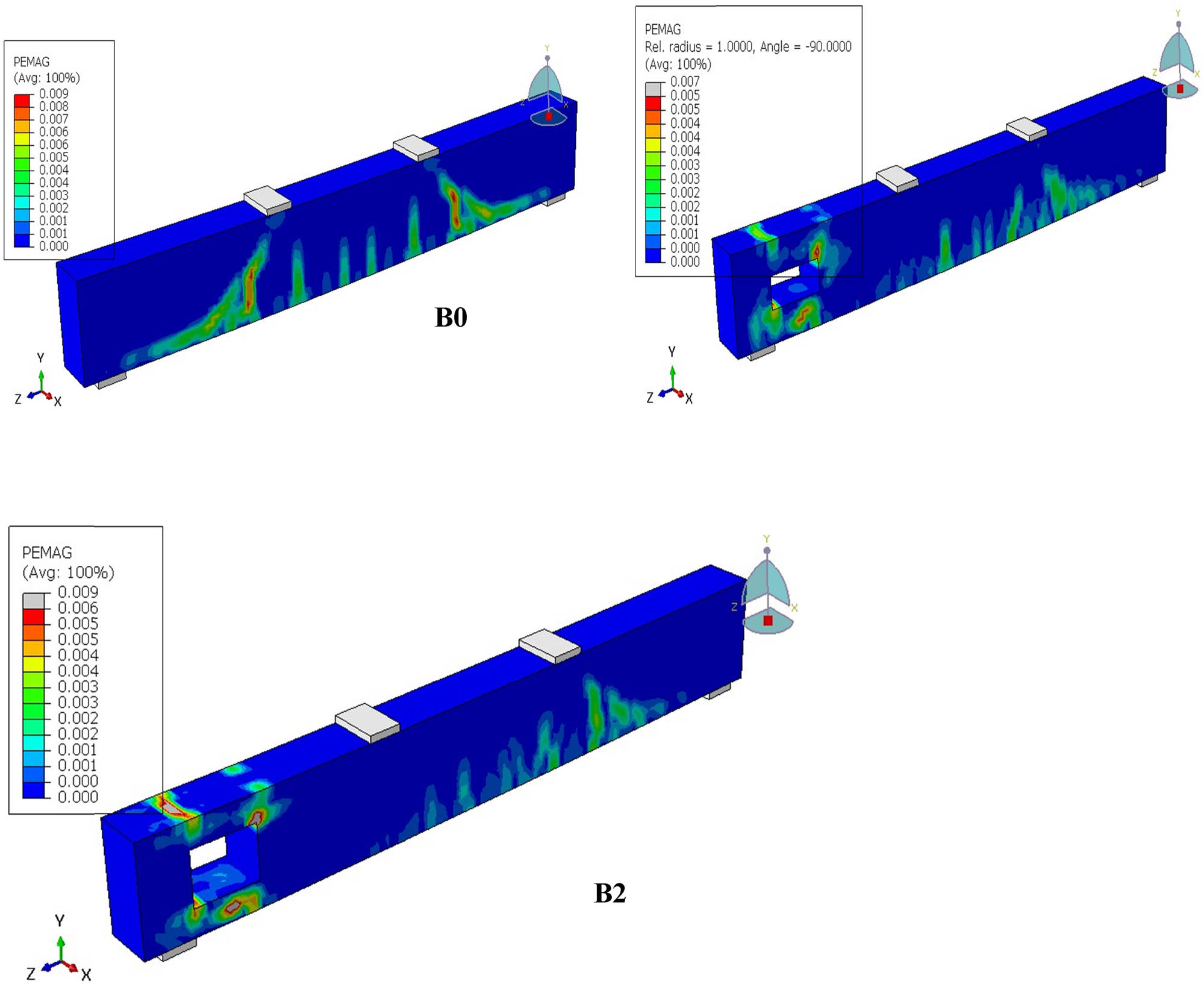 Figure 6
FE validation models crack propagation.