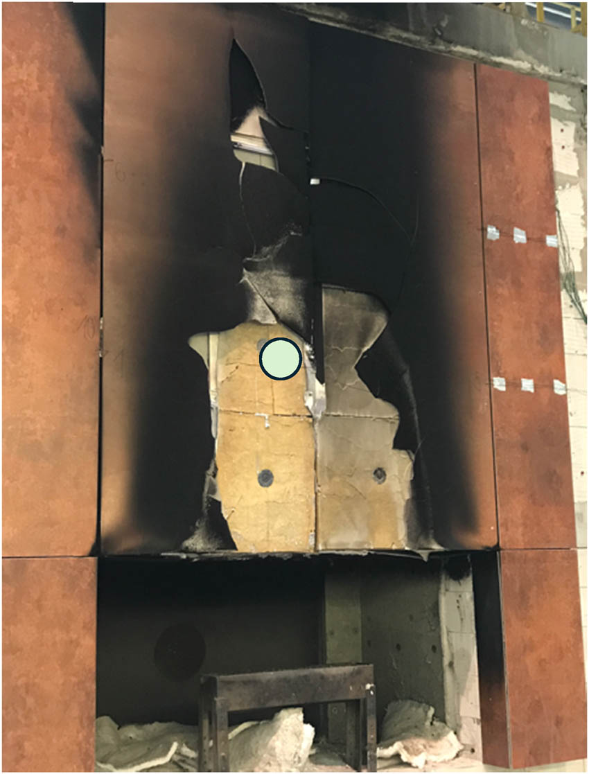 Figure 4 
                  Location of degraded sample collection.
               