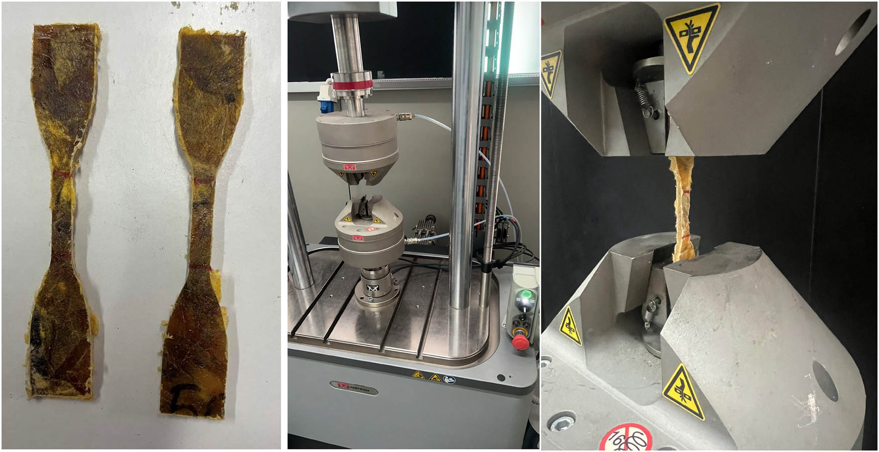 Figure 3 
                  The configuration for the tensile testing of CWEC panels.
               