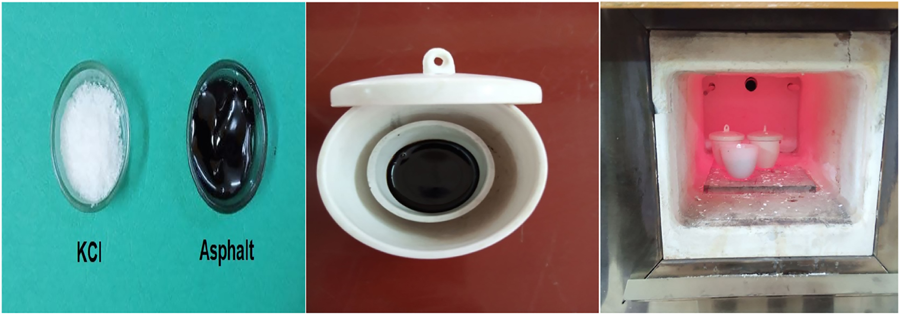Figure 1: 
Crucible assembly used for the pyrolysis-based fabrication process.
