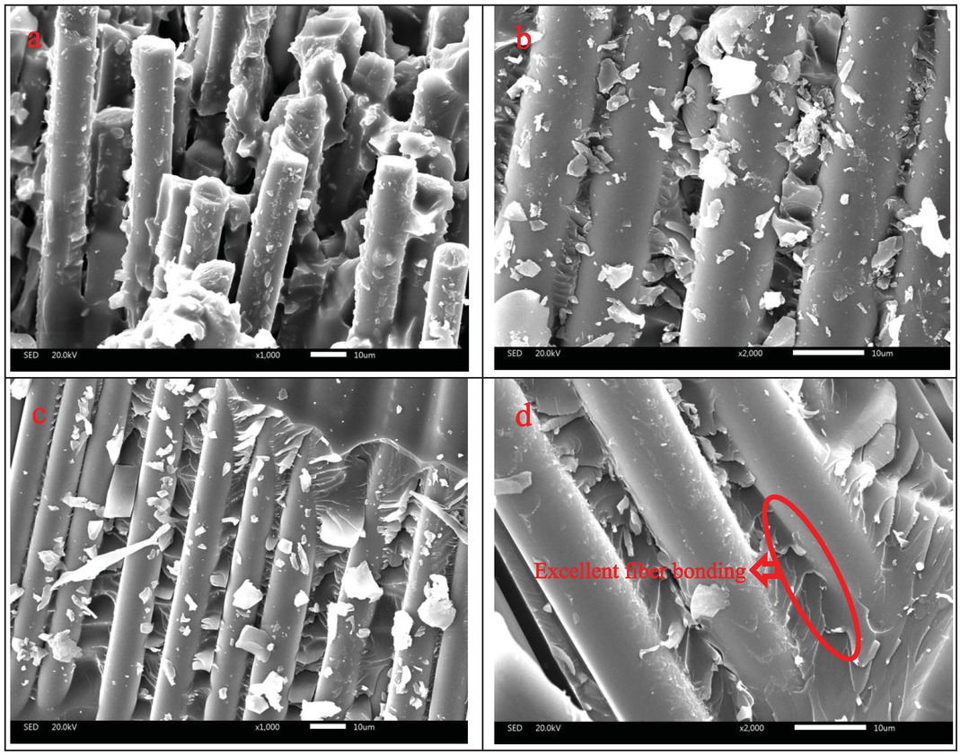 Figure 6 SEM image of CM-C3 bending failure.