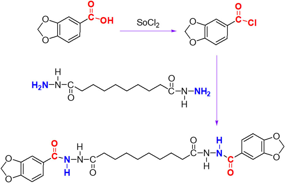 Figure 1 Synthetic route of BPASD.
