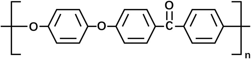 Figure 1 The chemical structural formula of PEEK.