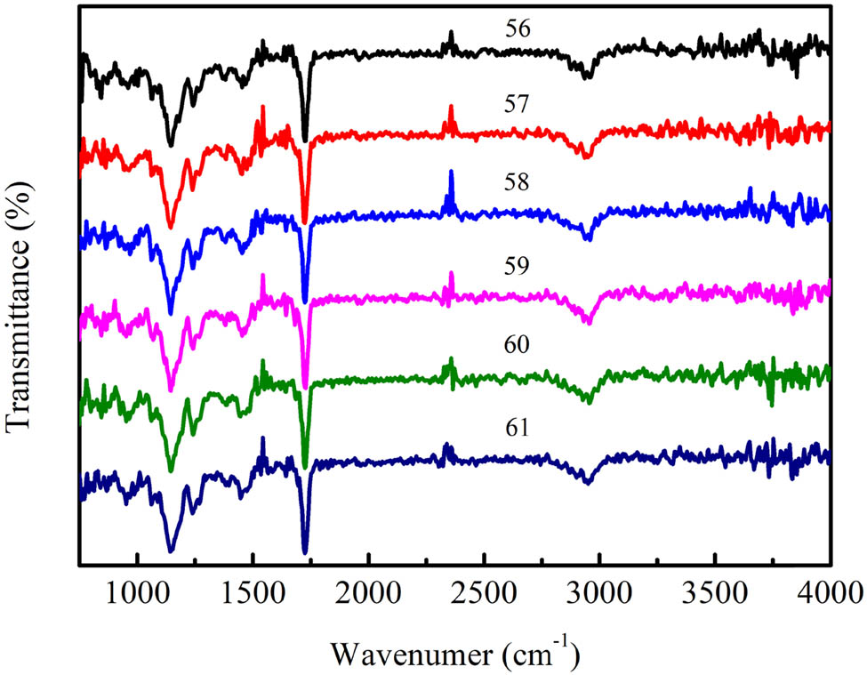 Figure 3 
                  Infrared spectra and the corresponding analysis point lattice for microscopic infrared imaging.