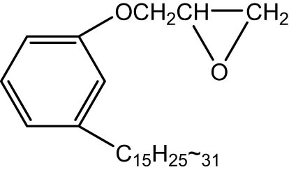 Figure 1 
               Cardanol glycidyl ether.
            