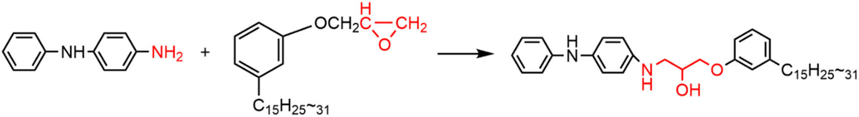 Figure 2 
                  Synthesis of CGE-g-PPDA.
               