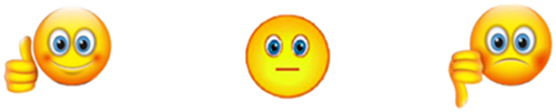 Figure 2:
Icons (vero/true, non so/I don’t know, falso/false).