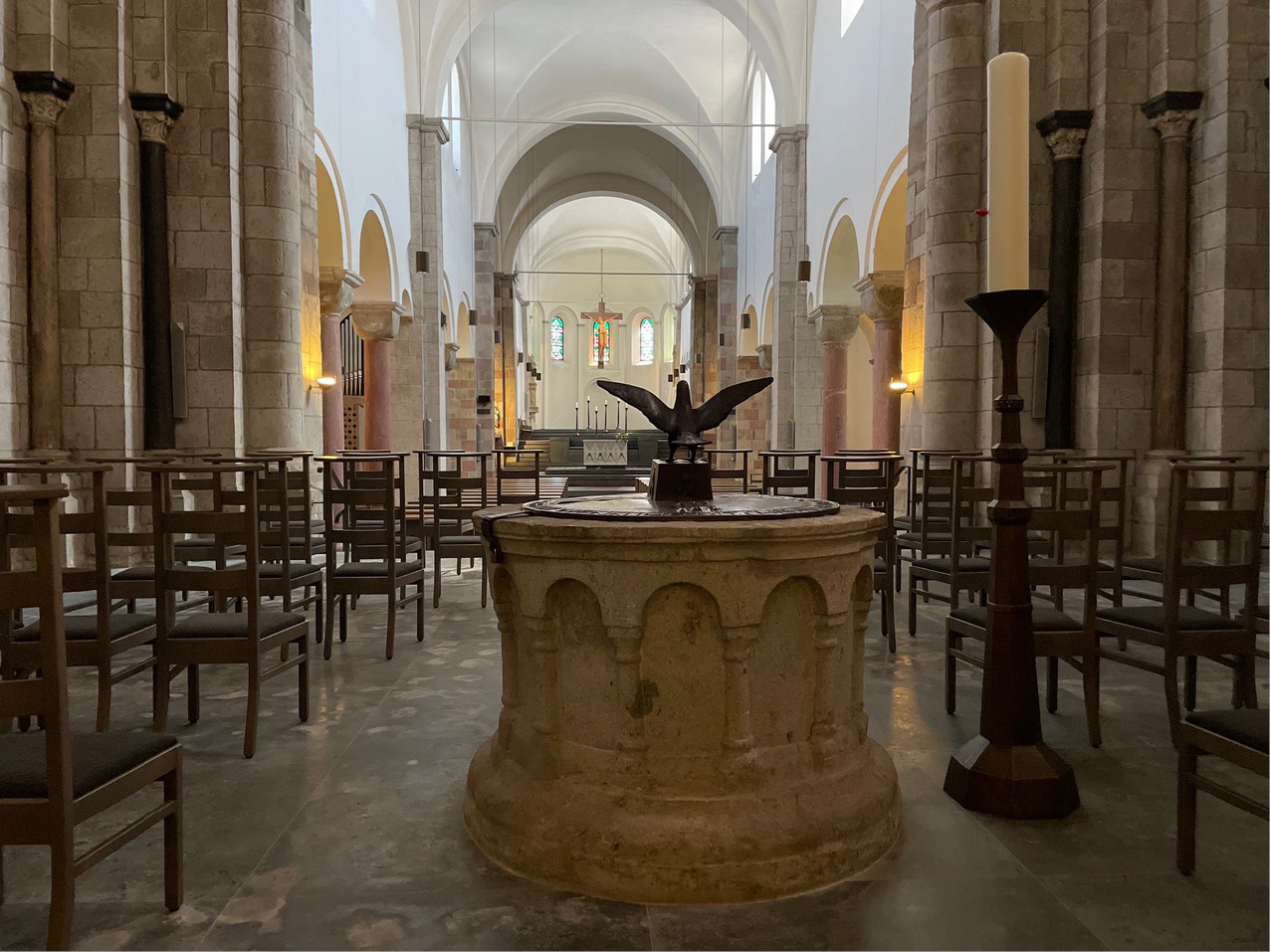 Figure 6: Church of St. Georg, Cologne, Current State Begun in the Mid-12th Century with later Changes and Twentieth-Century Reconstruction following War Destruction, View towards East. Photo: Author.
