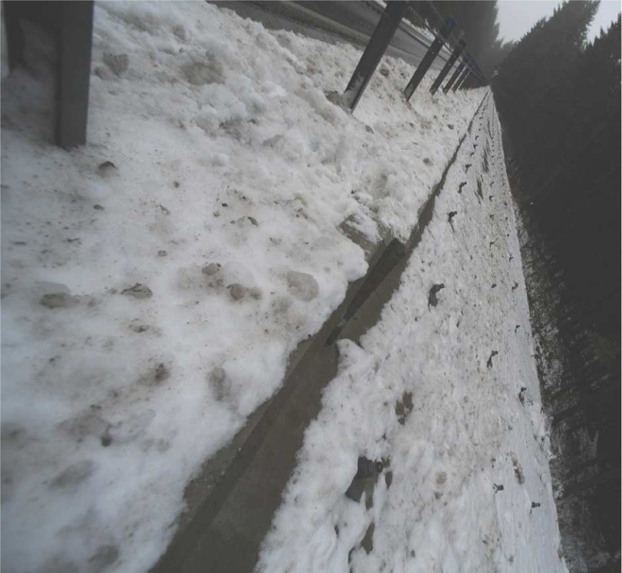 Figure 30 The failed section of anchored retaining structure.
