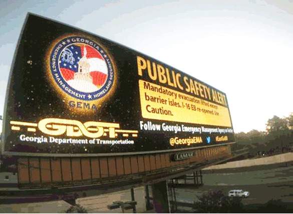 Figure 4 Live emergency messaging during storm in TuscaloosaSource: www.lamar.com