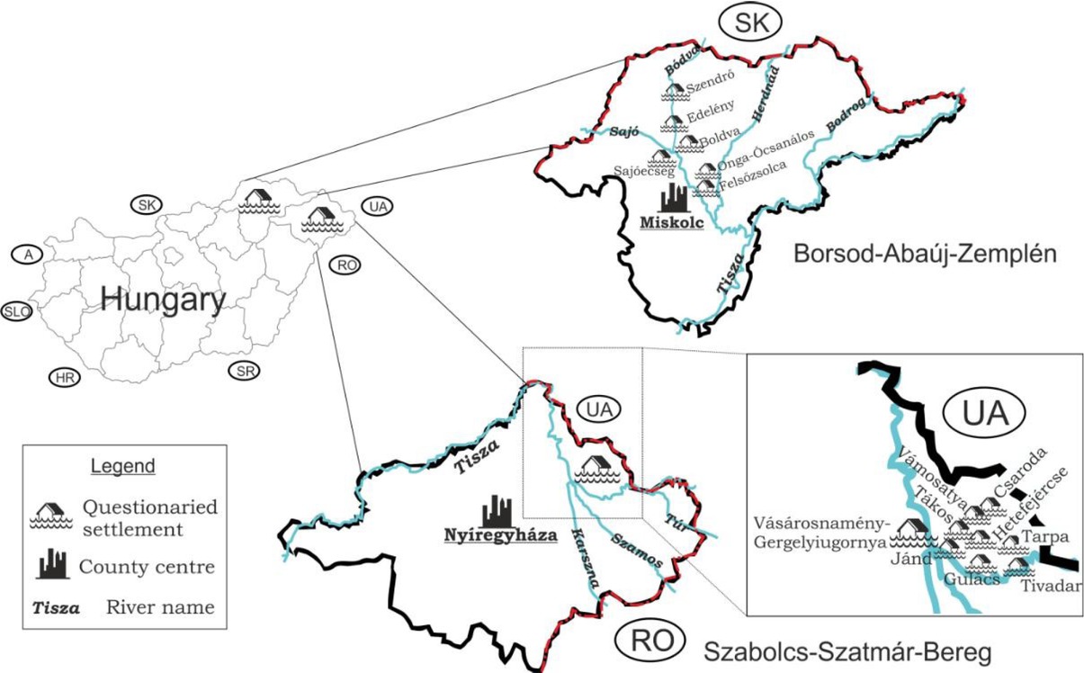Figure 1 The sample area of the research. Source: edited by the authors
