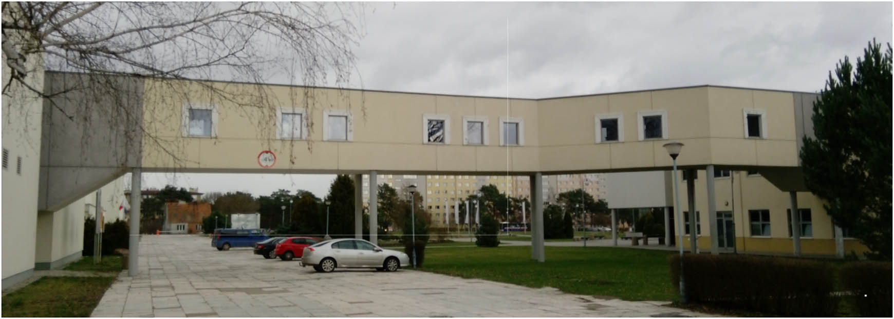 Photograph 1 A view of the skyway from its western side.