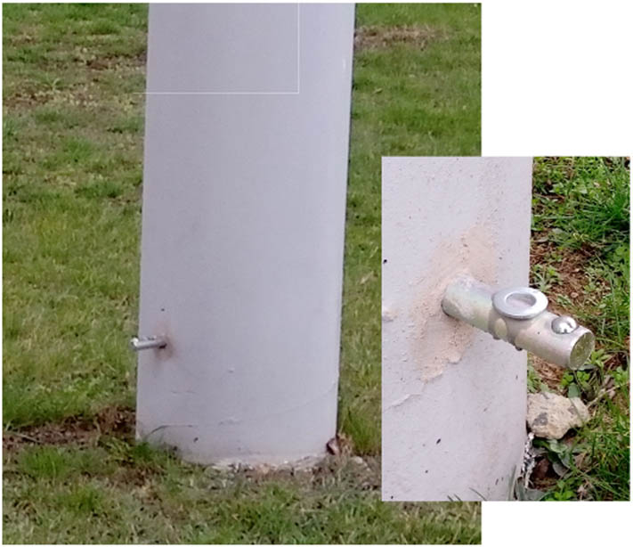 Photograph 2 Stabilisation of outdoor marks.