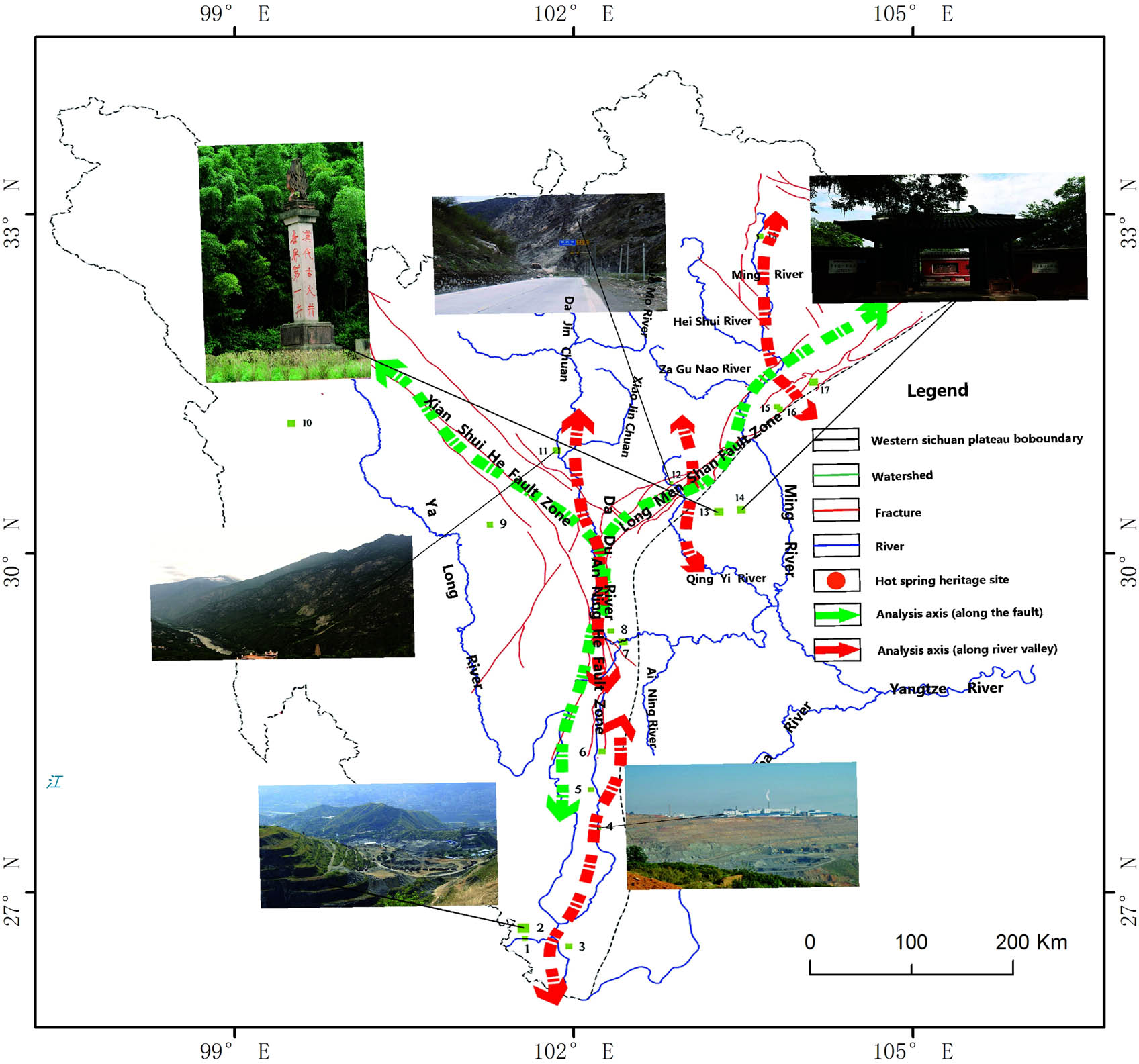 Figure 5 Analysis of the distribution of rock ore geological relics.