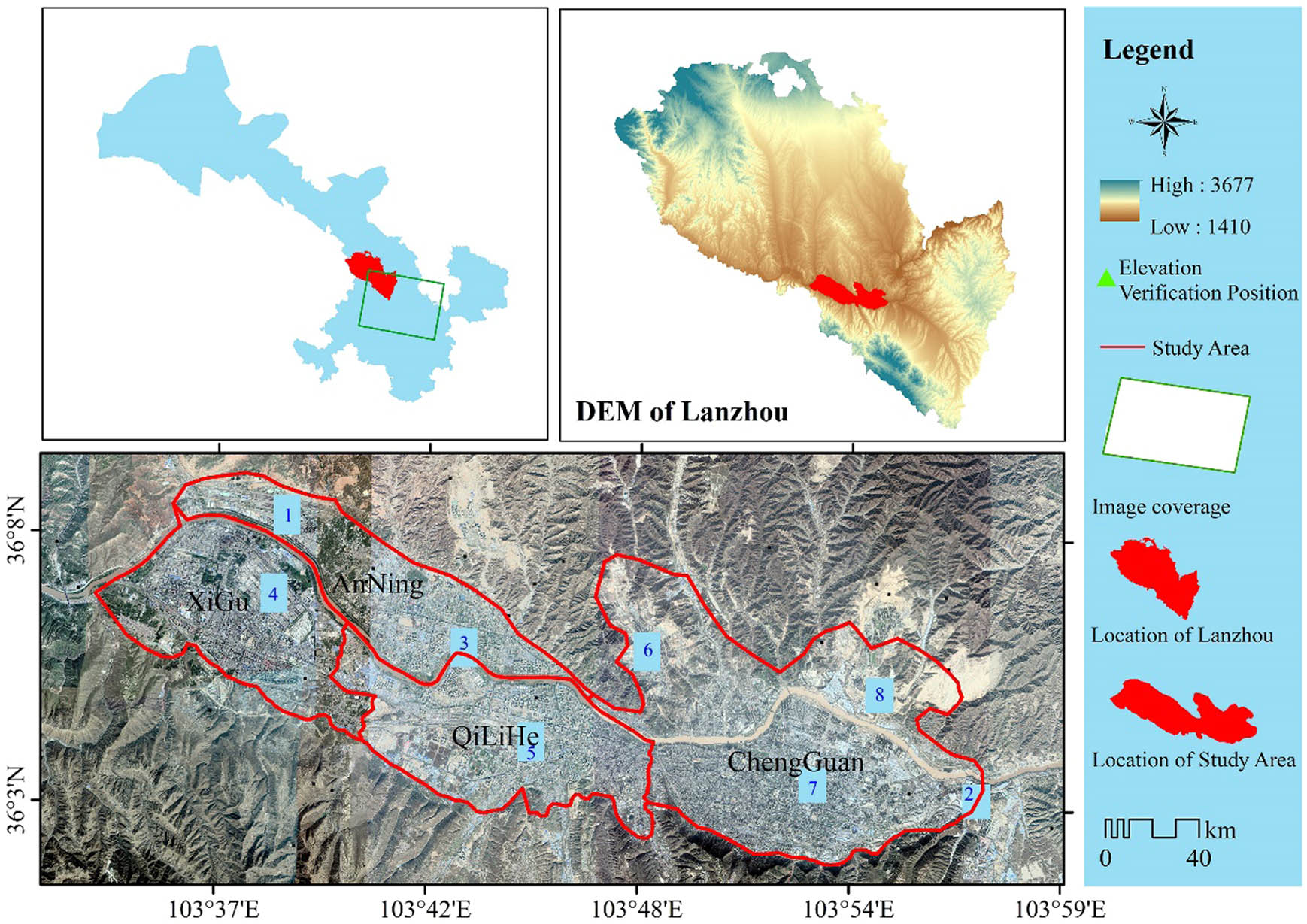 Figure 2 The Lanzhou area.