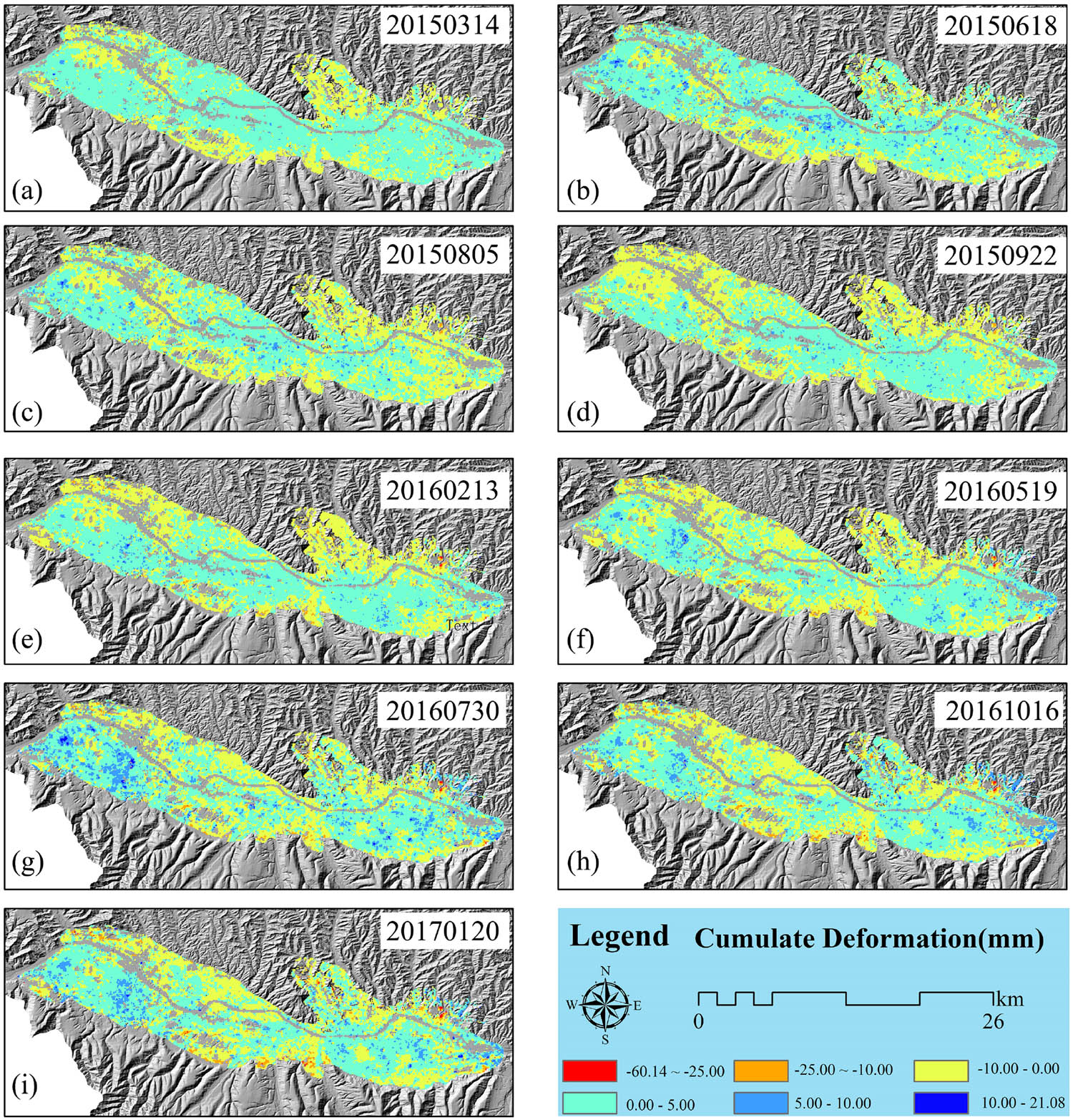 Figure 8 Time-series deformation.