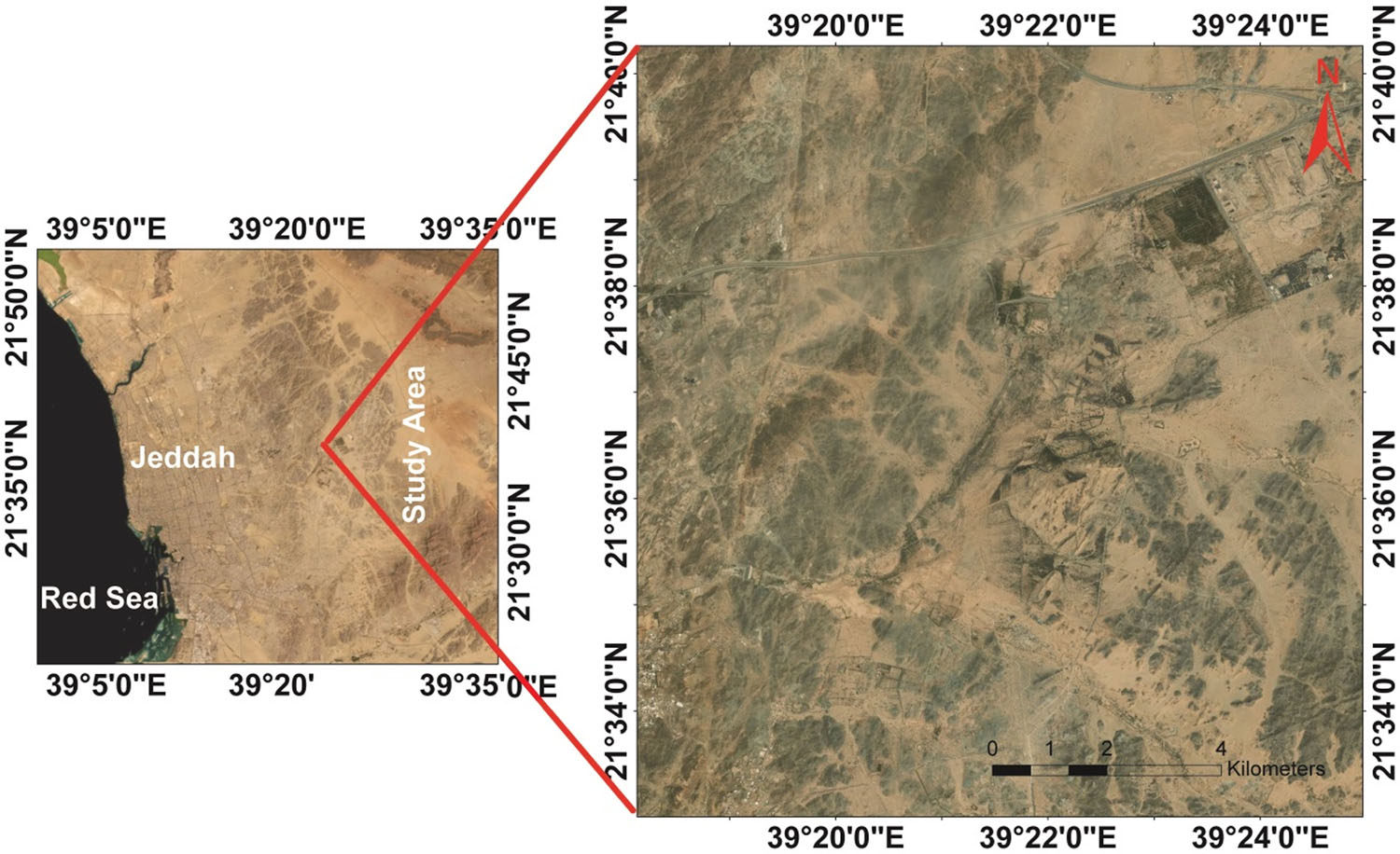 Figure 1
Location map of the study area.