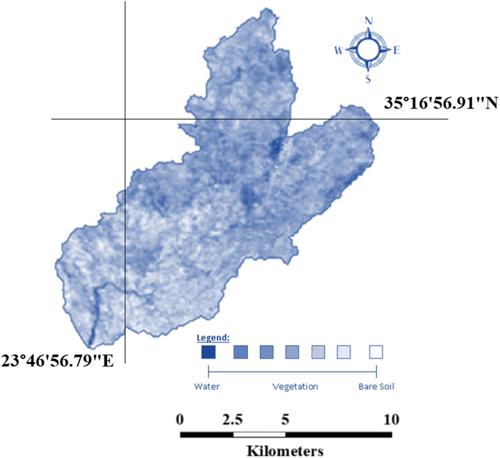 Figure 10
Bare soil index of the designated study area.
