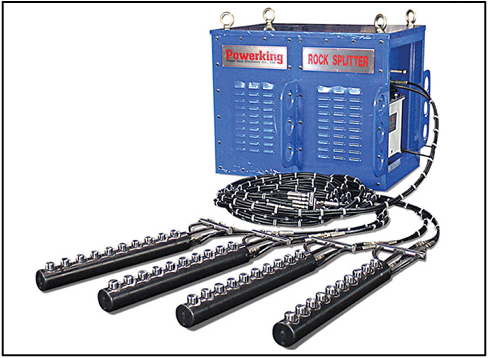 Figure 9 
                  Hydraulic splitting (the Powerking model).
               